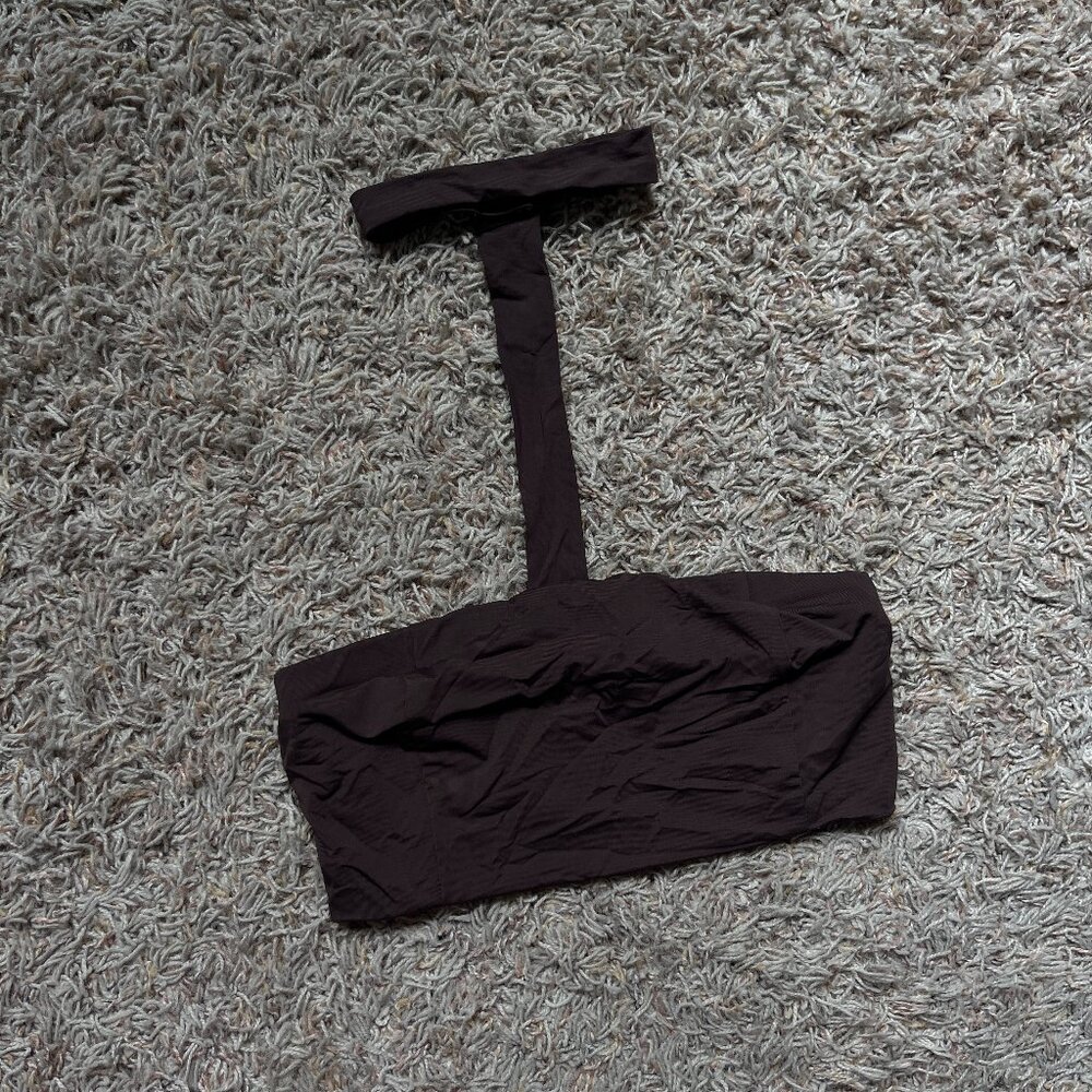 Myra Swim Aria bikini top in chocolate